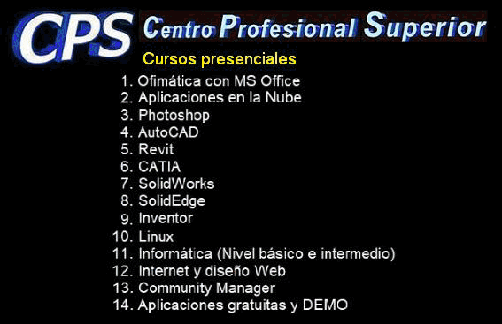 Presentación de los cursos de Informática